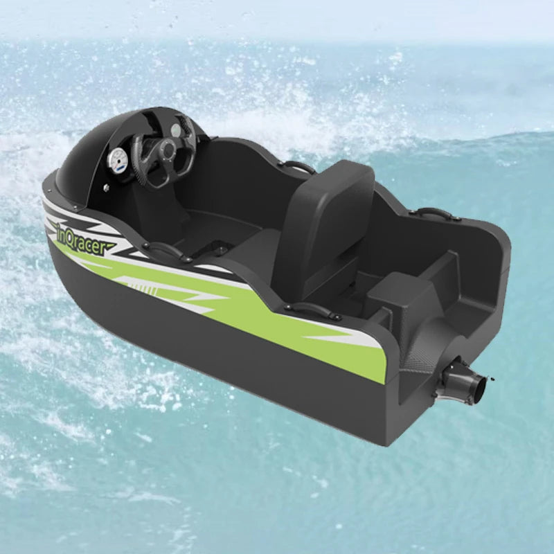 Max Load 200Kg Mini Go Kart Boat for Adults Unisex High Speed Electric-Boat 15KW Power Kart Boat for One Person Water Activities