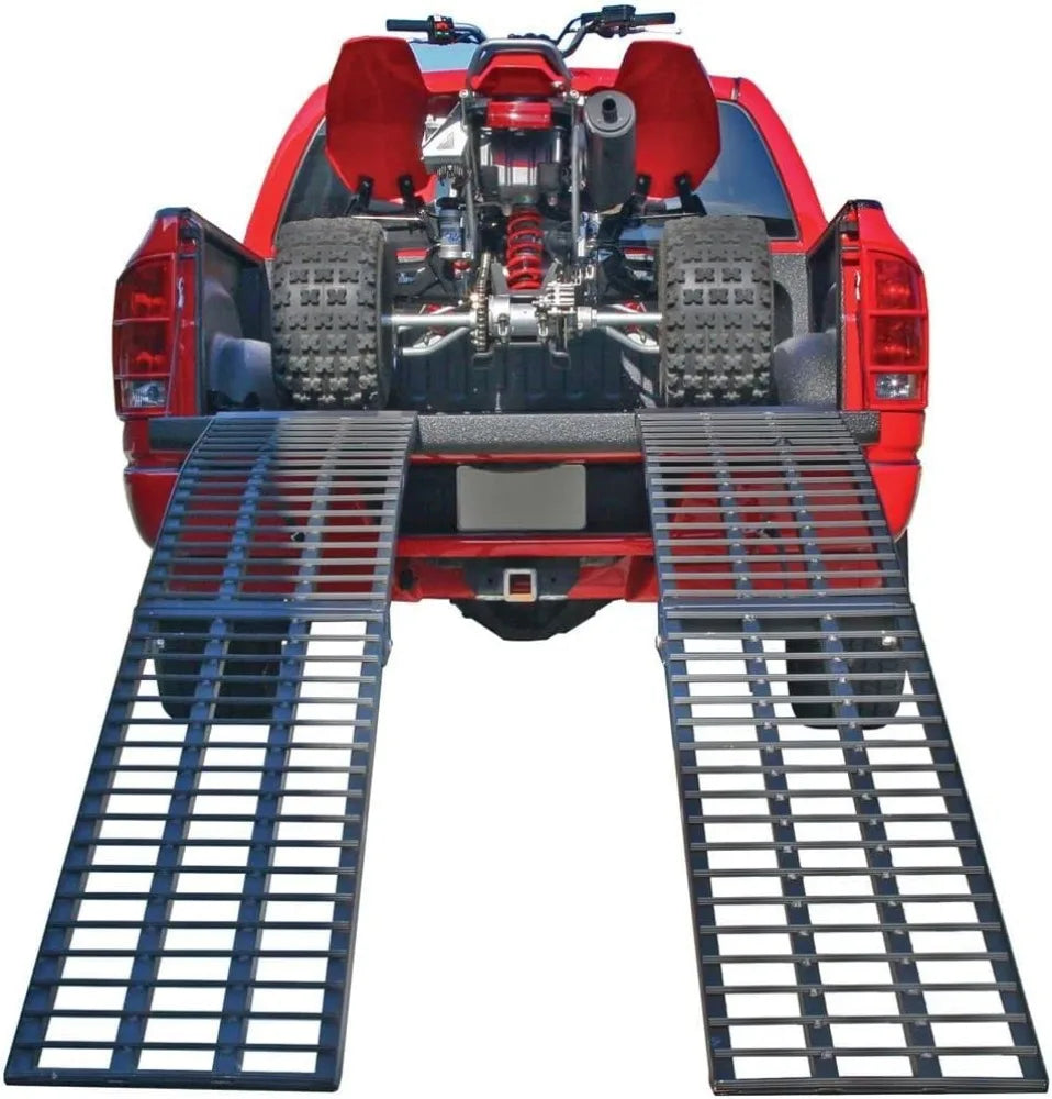 Black Widow 7' 10" ATV Loading Ramps, Extra-Wide Heavy-Duty 3,000 lb Capacity, Aluminum Arched Dual-Folding