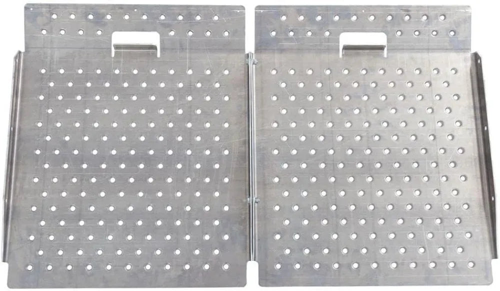 Aluminum Shed Storage Ramps - Lawnmower ATV Golf Cart Landscaping, 1,500 lb. Capacity with Punch Plate Traction 29"x24"-2 Pack
