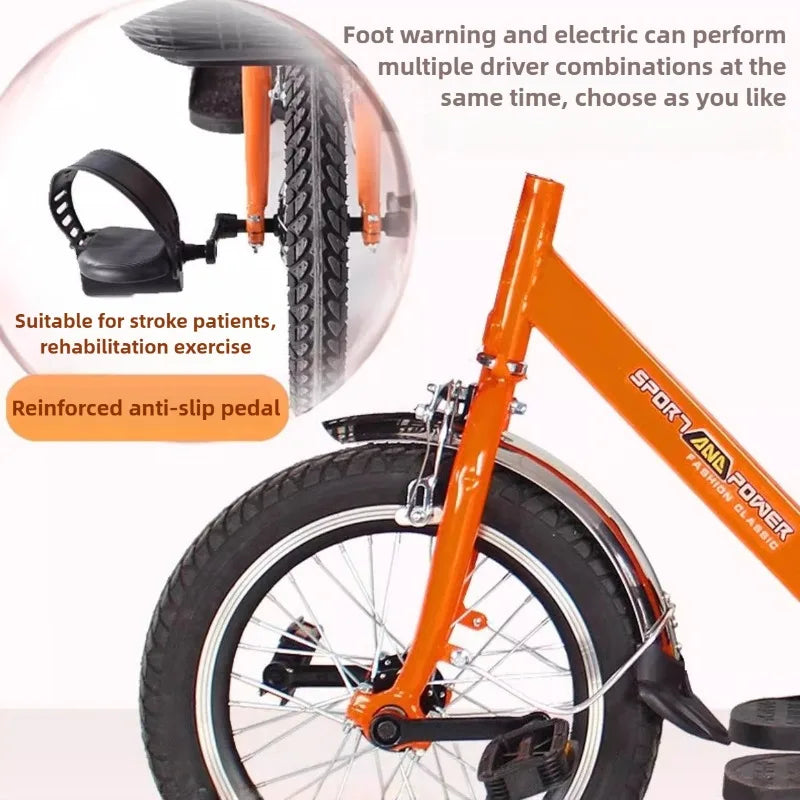 Disabled Commuting Tricycle NEW Small Adult Leisure Light Electric Kick Scooter Elderly Luxury Seat with Basket Electric Bicycle