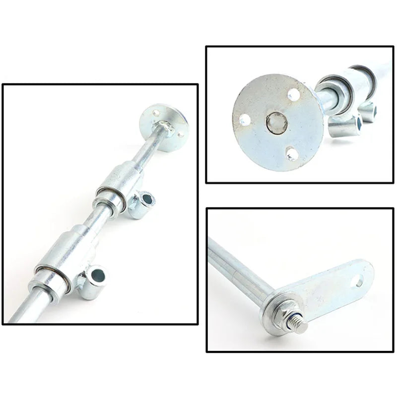 Front Steering Wheel Gear Rack Shaft Tie Rod Strut Kit 6 inch Knuckle Spindle Hub For 168cc Quad Go Kart ATV UTV Cart Parts