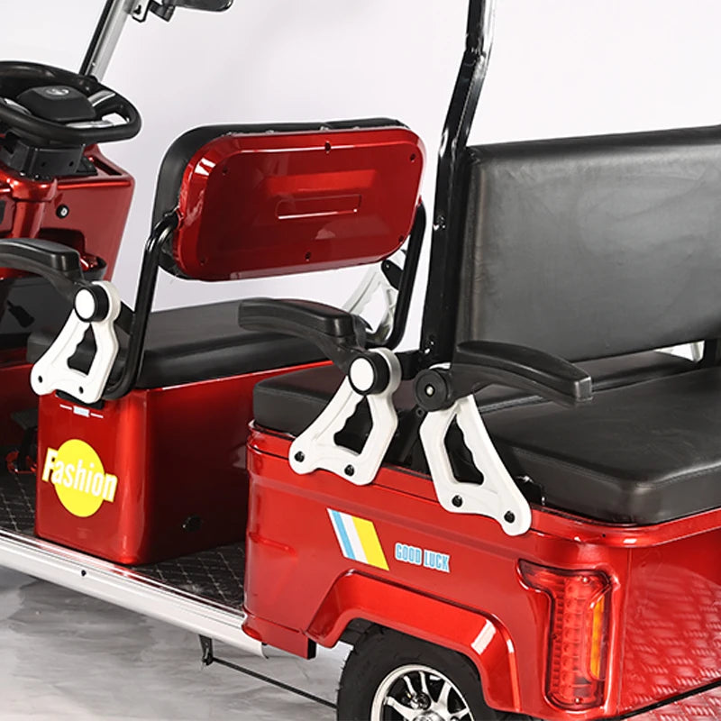 1500W 60V 20ah Electric Tricycle Three-Person Three-Seats Three-Wheel Electric Bike/Scooter/Ebike High Voltage Electric Bicycle