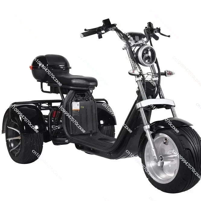 Electric Motorcycle Adult 3000W60V30AH 12Inch Off-Road Max Load 300KG Electric Tricycle Mountain Mileage 75KM Electric Scooter