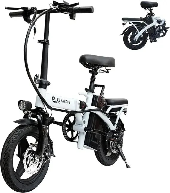 400W Motor 22MPH Max Speed, 14” Tire, 48V 15AH Removable Battery for Electric Bike, Multi-Shock Absorption, City Commuter