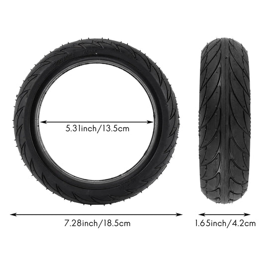 8 Inch Front Scooter Solid Tire Tyre Wheel For Xiaomi Ninebot Es1 Es2 Electric Scooter Kickscooter Skateboard 8 Inch Non-Pneumat
