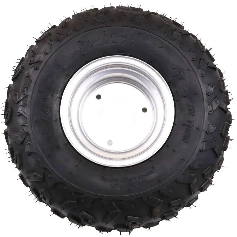 4PCS 145/70-6 Tires With 6 inch Wheels Rims for ATV Go Kart