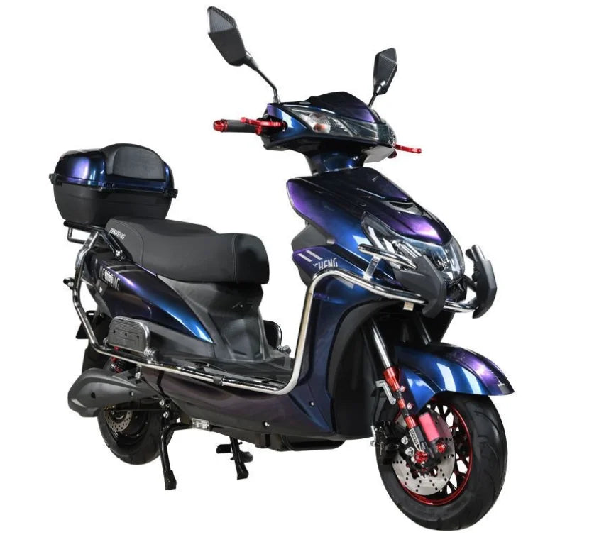 1500W 72V Electric Moped Motorcycle 120KM Range Sport E-Bike For Adults 2 Wheel Electric Scooter With Disc Brakes