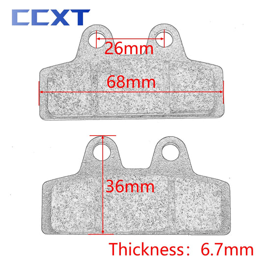 Electric Scooter New Old Style Brake Pad For Harley Citycoco Scooter Spare Parts Front And Rear Universal Brass Alloys Brake Pad