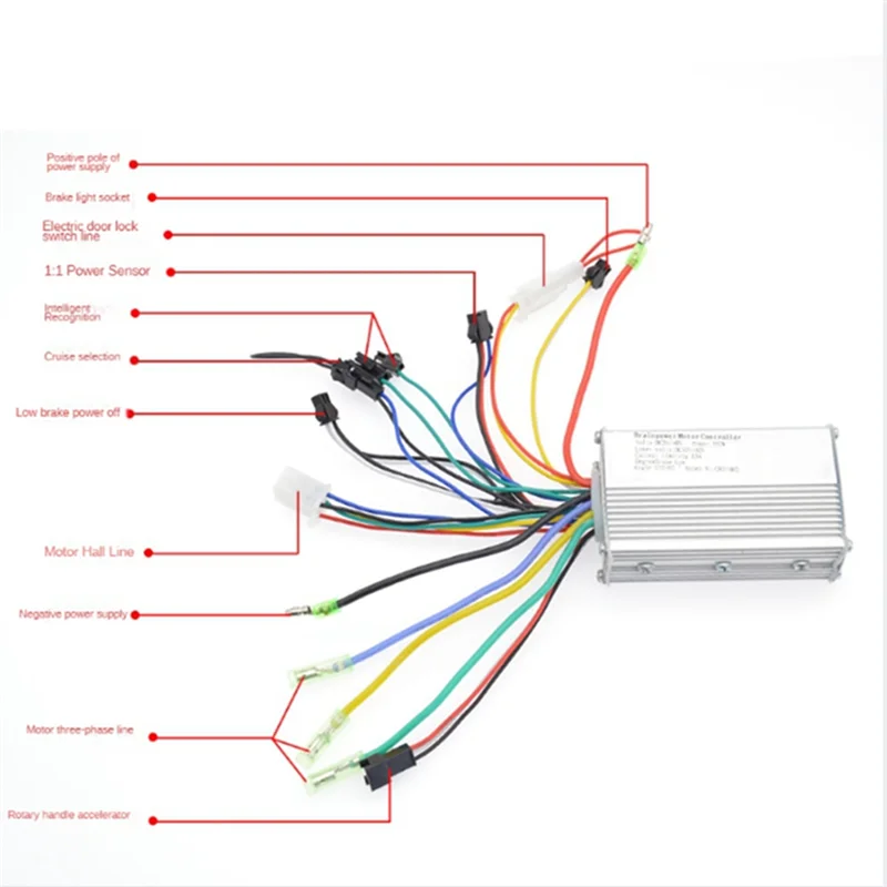 AED4-24V-36V 250W 350W Universal Brushless Electric Bicycle Controller Brushless Speed Motor Controller E-Bike Scooter Accessori