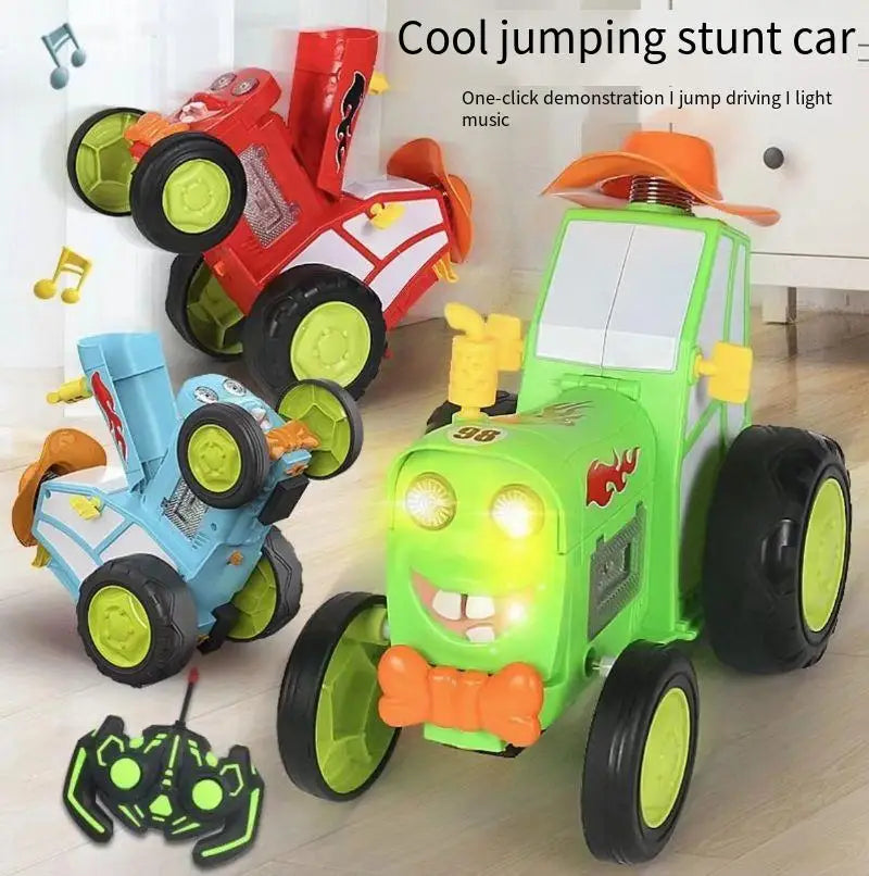 Remote Control Stunt Car Funny Rv Crazy Dancing Rocking Cool Jumping Car Kid Toys Train Electric Children Toy Car