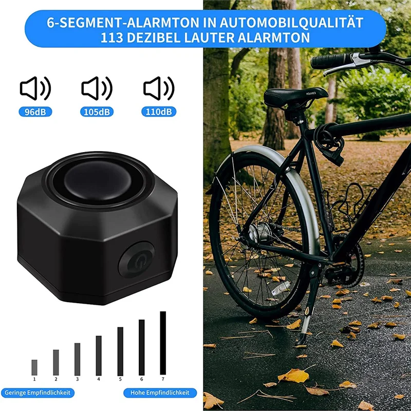 Wireless Bike Burglar Alarm USB Electric Motorcycles Scooter High And Low Temperature Resistance