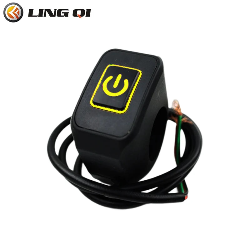 LINGQI Universal Waterproof IP65 Headlight Switch Fit For Motorcycle Dirt Pit Bike Off Road ATV Go Kart
