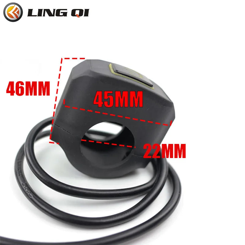 LINGQI Universal Waterproof IP65 Headlight Switch Fit For Motorcycle Dirt Pit Bike Off Road ATV Go Kart