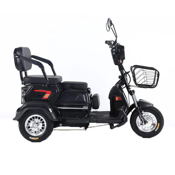 High Quality 3 Legs Electric Bike with Rearview Mirror 3 Wheel Elderly Scooter Electric Tricycle