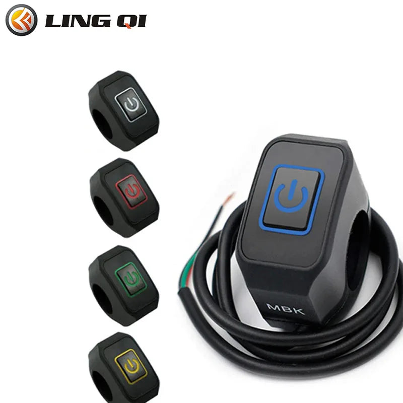 LINGQI Universal Waterproof IP65 Headlight Switch Fit For Motorcycle Dirt Pit Bike Off Road ATV Go Kart