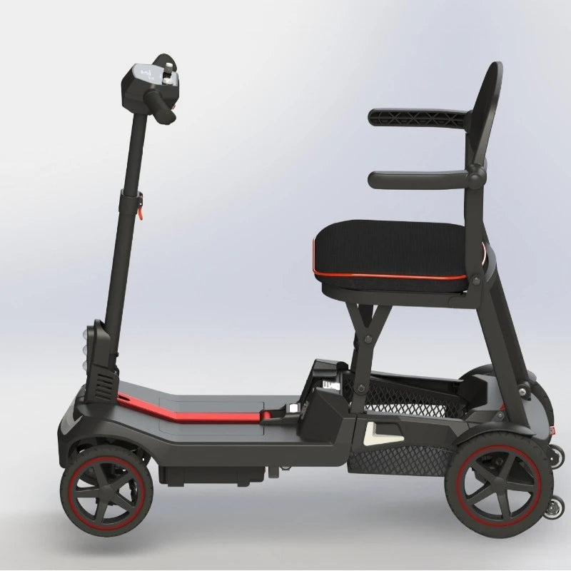Adult Automatic Folding 4-Wheel Mobility Scooter Disabled Can Be on The Plane Electric Bicycle Comfortable Seat Senior Scooter