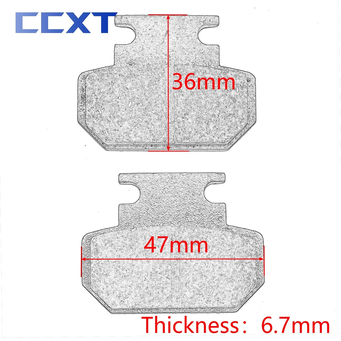 Electric Scooter New Old Style Brake Pad For Harley Citycoco Scooter Spare Parts Front And Rear Universal Brass Alloys Brake Pad