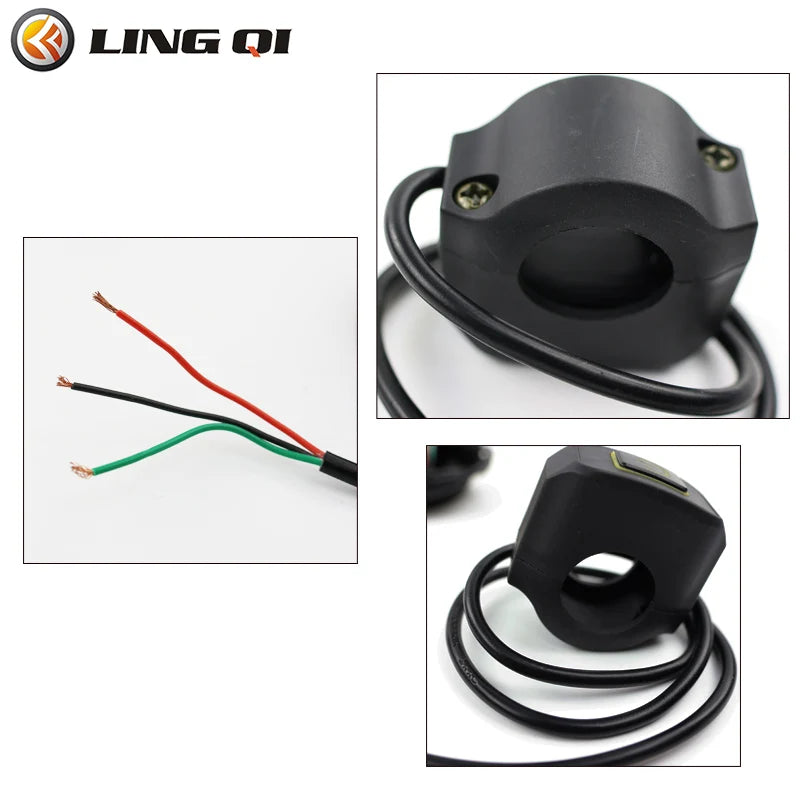LINGQI Universal Waterproof IP65 Headlight Switch Fit For Motorcycle Dirt Pit Bike Off Road ATV Go Kart