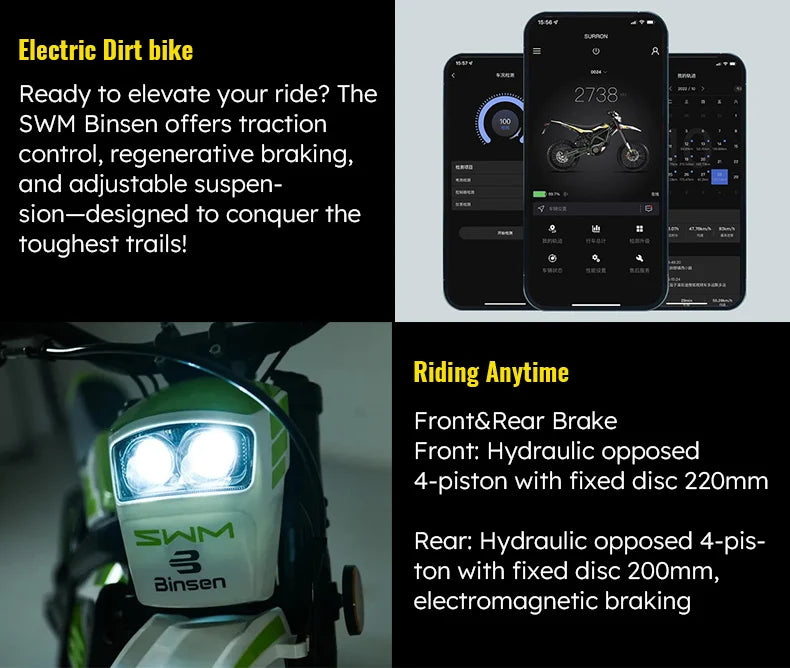 72V 6500W Best Price Aluminum Alloy 2025 Binsen Electric Road Bike 30A Road Legal 74v Cheap Dirt Bike