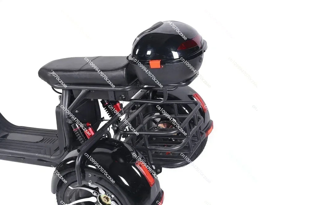 Electric Motorcycle Adult 3000W60V30AH 12Inch Off-Road Max Load 300KG Electric Tricycle Mountain Mileage 75KM Electric Scooter