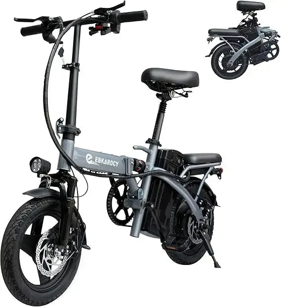 400W Motor 22MPH Max Speed, 14” Tire, 48V 15AH Removable Battery for Electric Bike, Multi-Shock Absorption, City Commuter