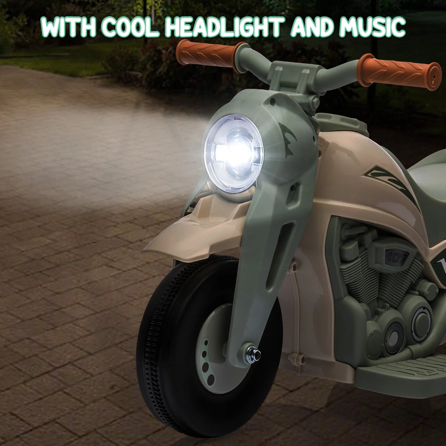 Kids Ride on Bubble Car, 6V Ride on Electric Motorcycle 1.9 MPH, Toddler Motorcycle with Bubble Maker, LED Headlights, Music