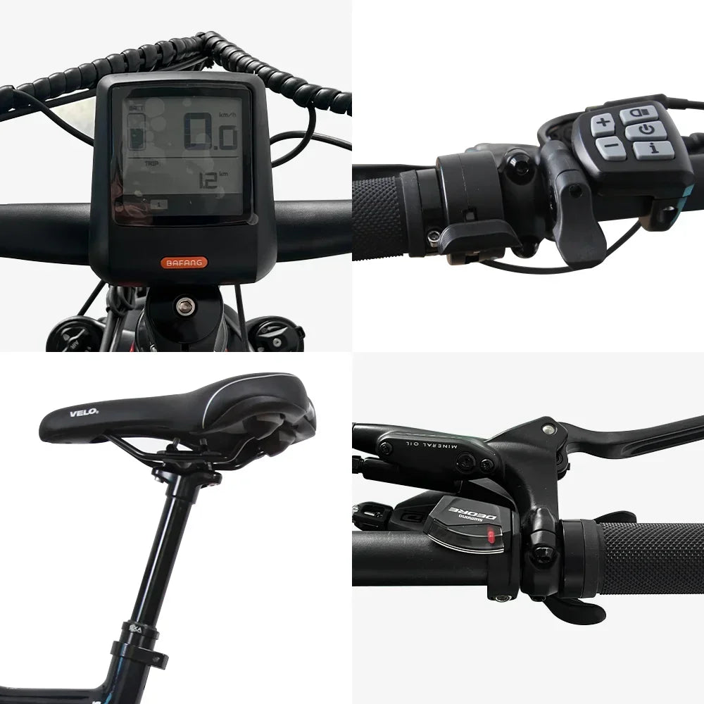 OEM ODM EU US 1000w Bafang Mid Motor Dirte Bike Full Suspension 2 Wheel Electric Moutain Bike E Mtb for Adults