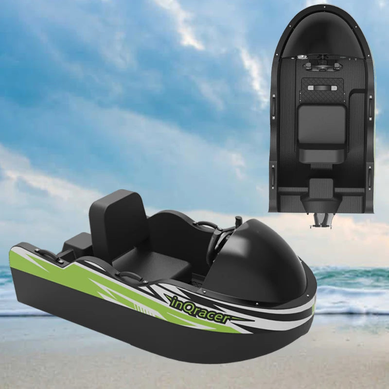 Max Load 200Kg Mini Go Kart Boat for Adults Unisex High Speed Electric-Boat 15KW Power Kart Boat for One Person Water Activities