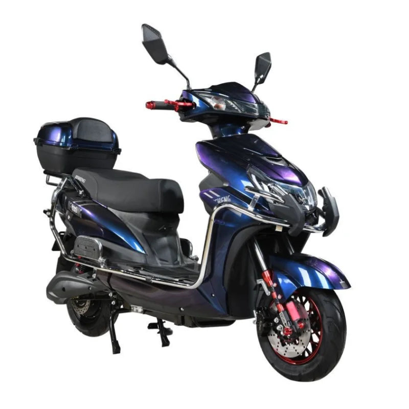 1500W 72V Electric Moped Motorcycle 120KM Range Sport E-Bike For Adults 2 Wheel Electric Scooter With Disc Brakes