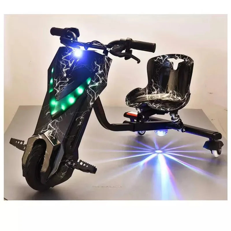 Children's Electric Drift Kart Tricycle 36v 3 Wheel Drift Scooter Battery Electric Kart Children's Drift
