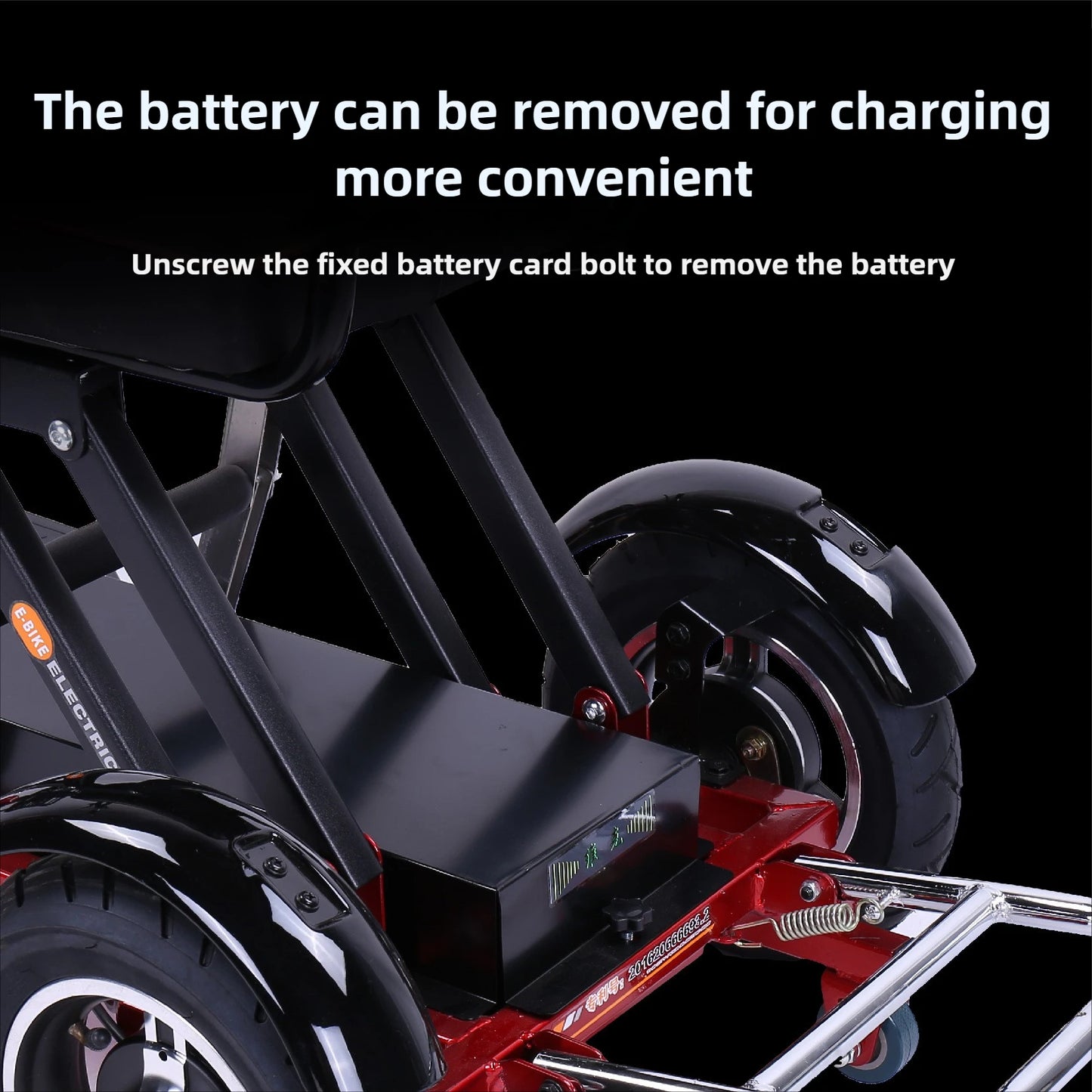 NEW Adult Electric Tricycle 3-Wheeler Disabled Commuting Electric Scooter with Basket Comfortable Seat Elderly Mobility Scooter