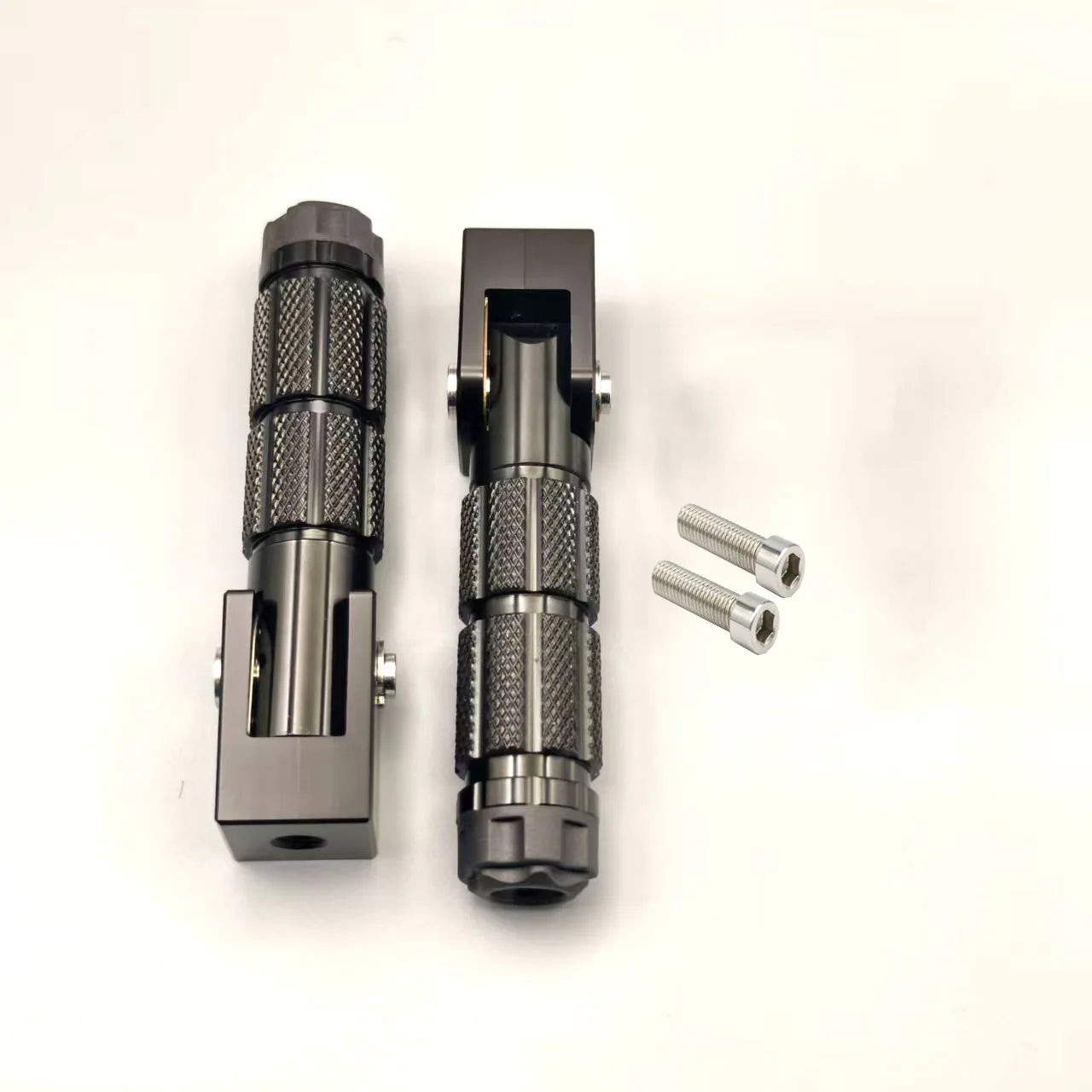 8mm Universal Pedals Folded Footrest Footpeg Compatible For Motorcycles Bicycles Electric Vehicles Mopeds Karts Scooters