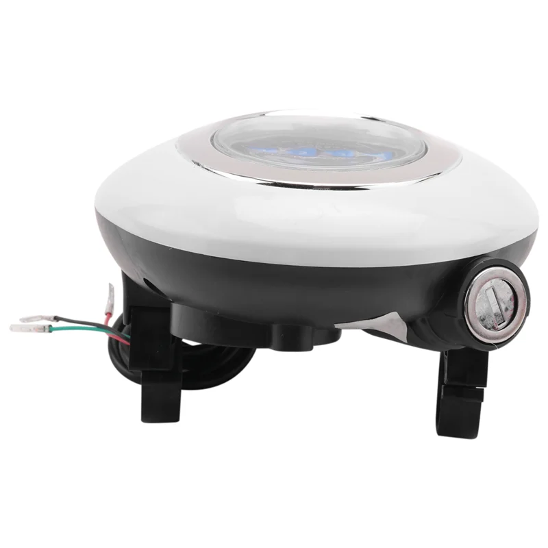 AB56-3 In1 LED Headlight Electric Bike Scooter Frontlight Light Horn Lock Instrument Panel Horn Instrument Headlight