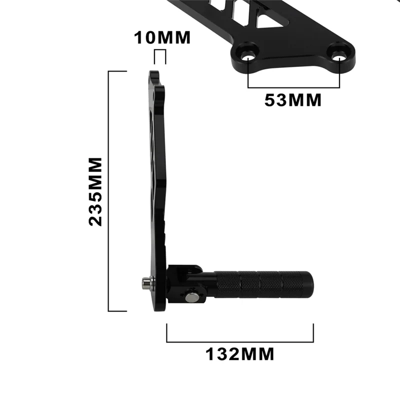 Rear Foot Pegs Pedal Bracket For Talaria MX3 MX4 MX5 Electric Dirt Bike Anti-Skid Foldable Foot Rests Pedal