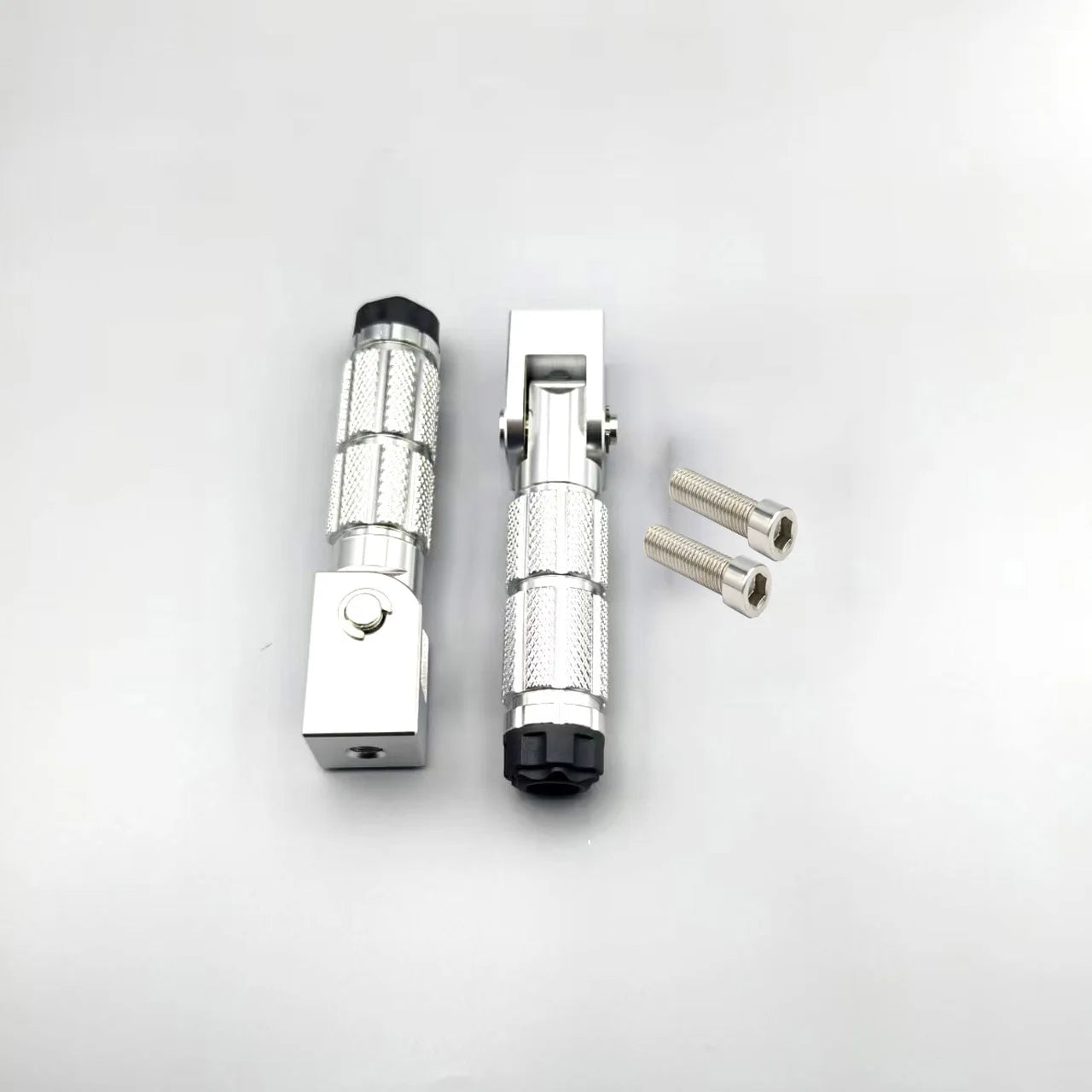8mm Universal Pedals Folded Footrest Footpeg Compatible For Motorcycles Bicycles Electric Vehicles Mopeds Karts Scooters