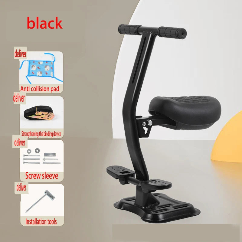 Electric Car Child Seat Foldable Electric Scooter Pedal Motorcycle Front Child Safety Seat Front Seat