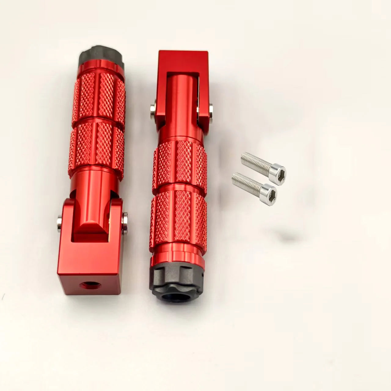 8mm Universal Pedals Folded Footrest Footpeg Compatible For Motorcycles Bicycles Electric Vehicles Mopeds Karts Scooters