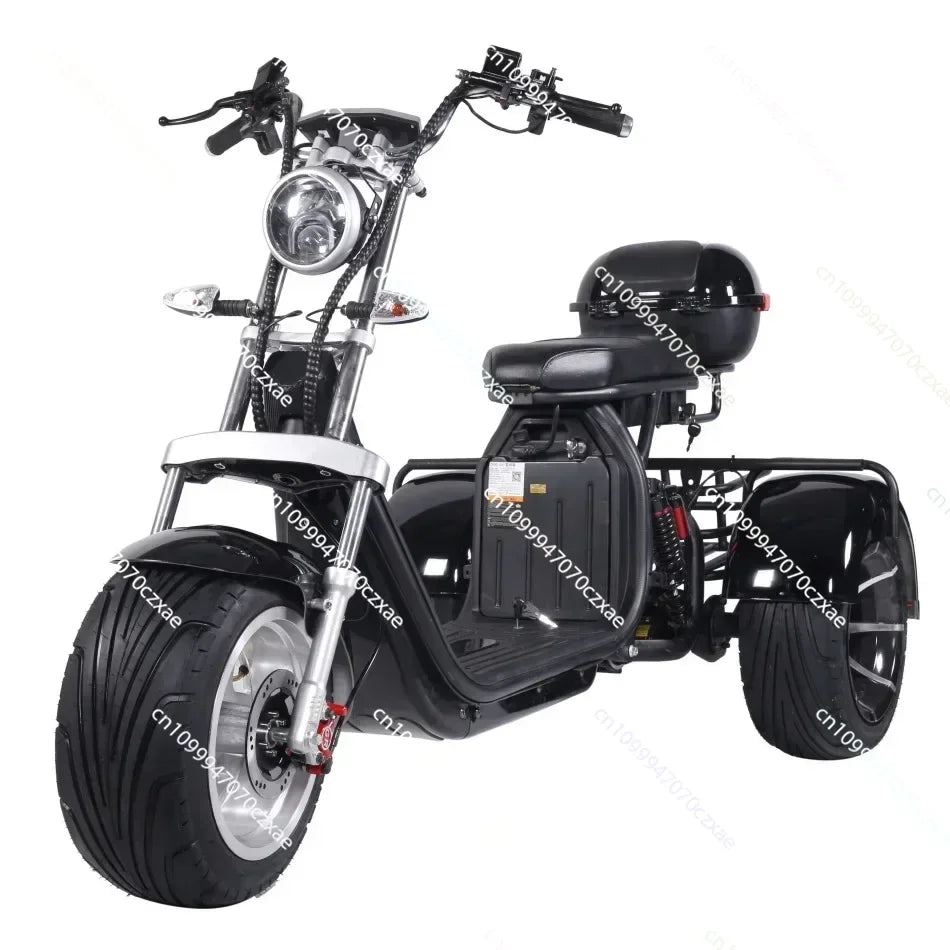 Electric Motorcycle Adult 3000W60V30AH 12Inch Off-Road Max Load 300KG Electric Tricycle Mountain Mileage 75KM Electric Scooter