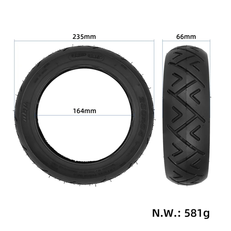 Compact 250X64 Road Pattern Tubeless Tire Accessories Parts For Xiaomi 4 Ultra/4 Lite Electric Scooter Anti-Slip Tire