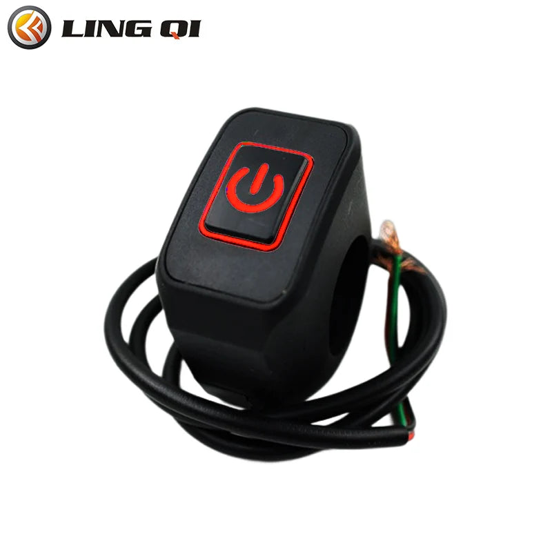 LINGQI Universal Waterproof IP65 Headlight Switch Fit For Motorcycle Dirt Pit Bike Off Road ATV Go Kart