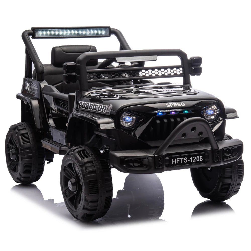 12V Kids Ride On Electric Truck Car W/Parents Control,2WD,Four-wheel suspension,Early education function,Adjustable volume,USB