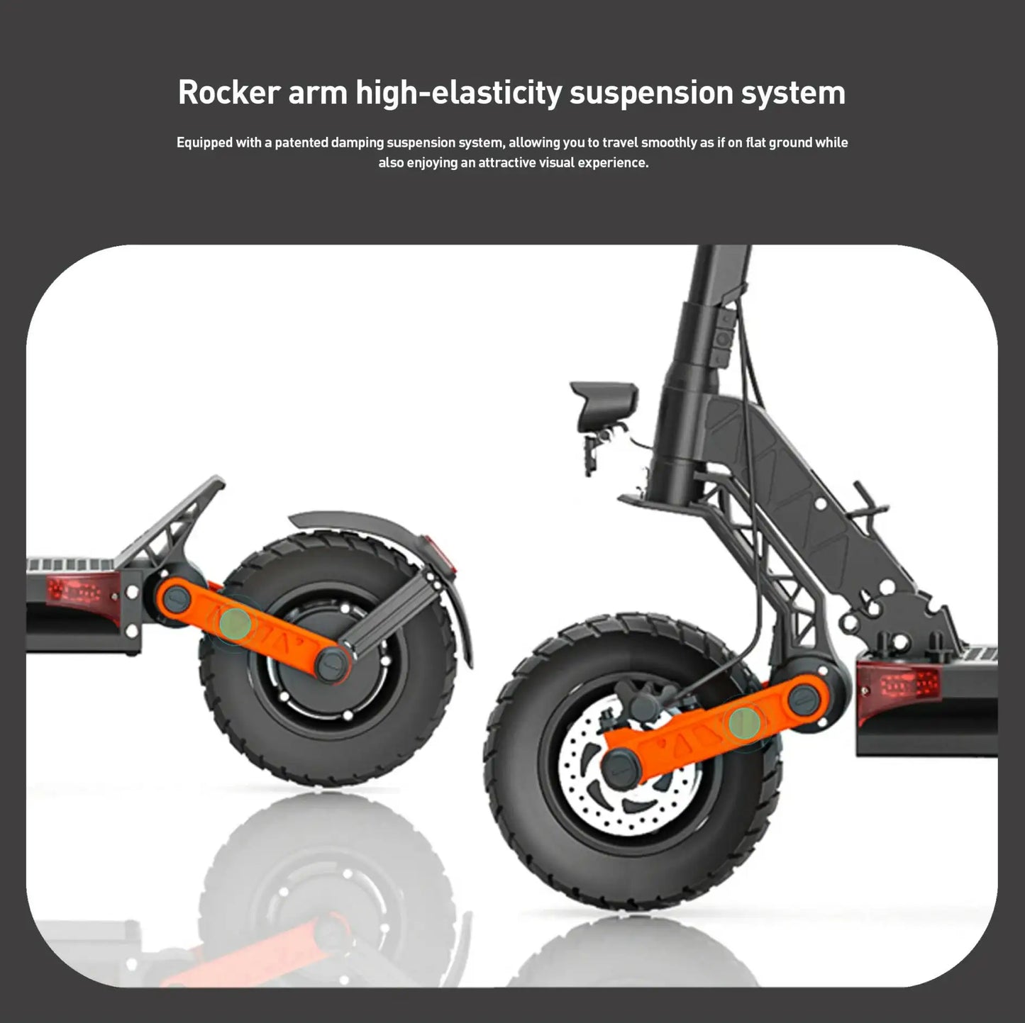 JOYOR S10-S-Z 10" Off-Road Electric Scooter 2*1000W Dual Motors 60V 18Ah Battery
