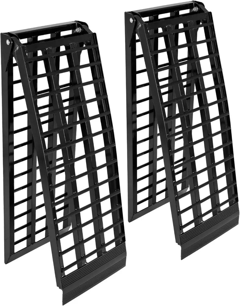 Black Widow 7' 10" ATV Loading Ramps, Extra-Wide Heavy-Duty 3,000 lb Capacity, Aluminum Arched Dual-Folding