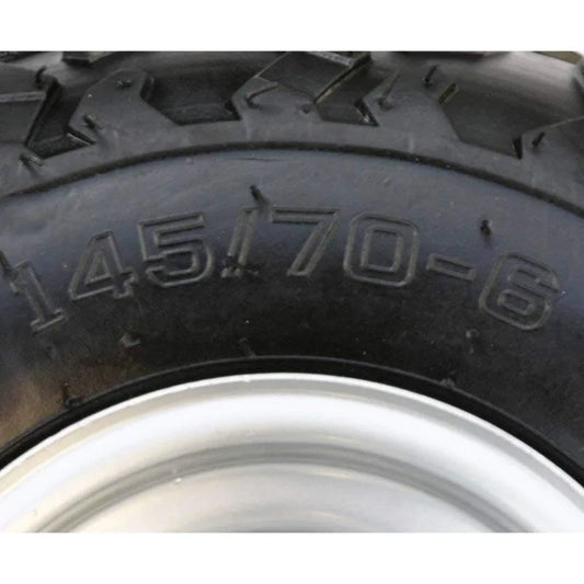 4PCS 145/70-6 Tires With 6 inch Wheels Rims for ATV Go Kart