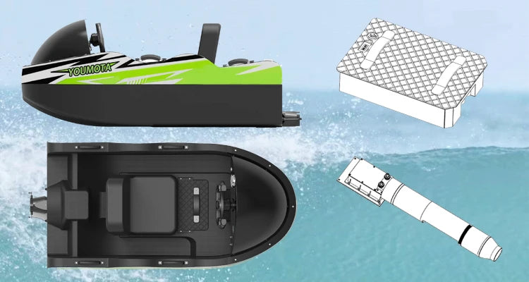 Max Load 200Kg Mini Go Kart Boat for Adults Unisex High Speed Electric-Boat 15KW Power Kart Boat for One Person Water Activities