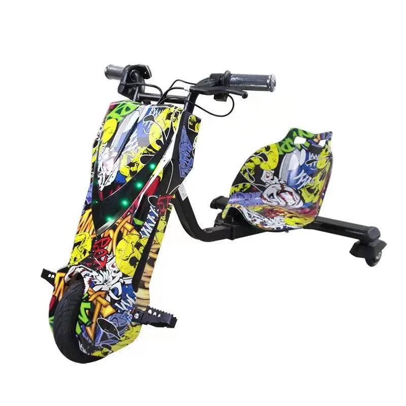 Children's Electric Drift Kart Tricycle 36v 3 Wheel Drift Scooter Battery Electric Kart Children's Drift