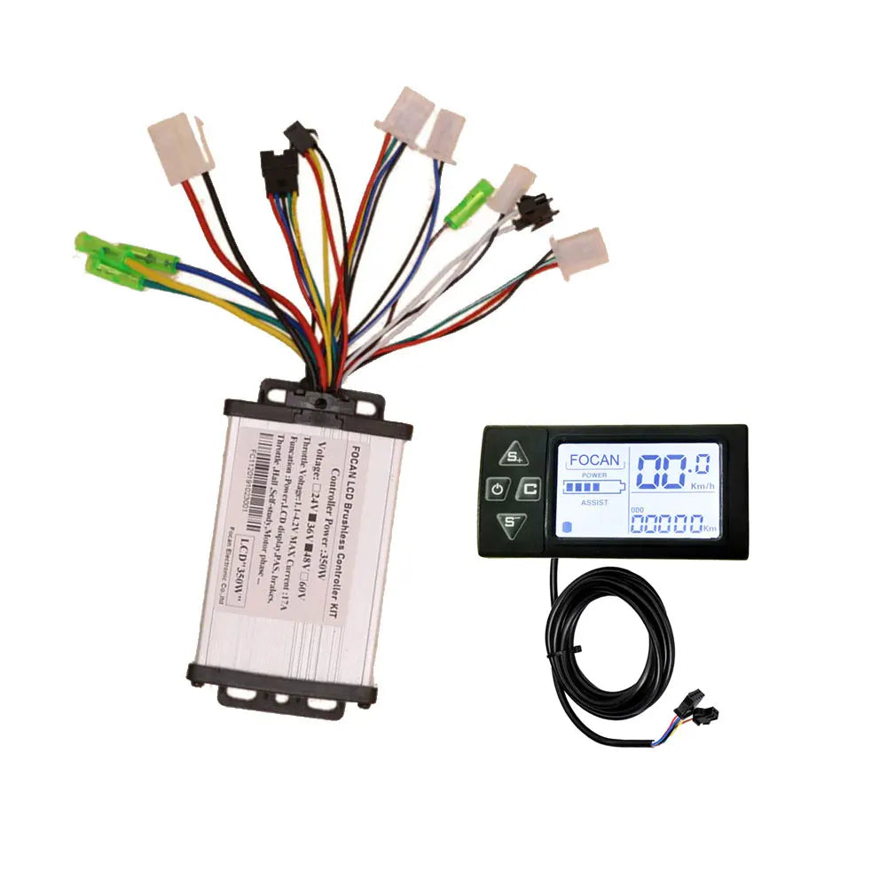 350W 36V 48V BLDC Scooter DC Motor E-bike electric Bicycle Brushless Controller S861 LCD Display