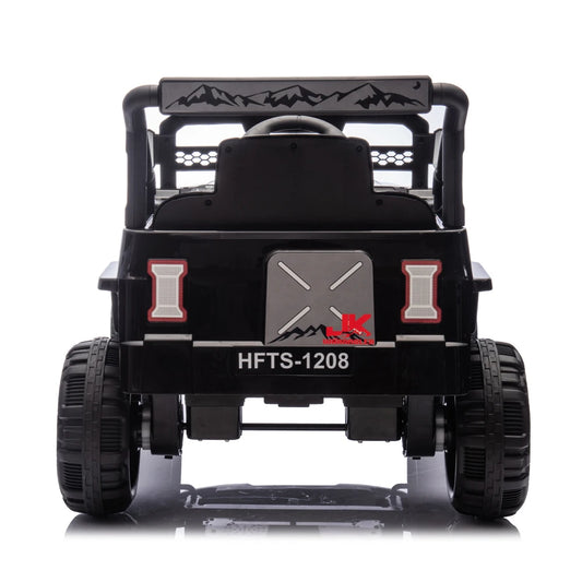 12V Kids Ride On Electric Truck Car W/Parents Control,2WD,Four-wheel suspension,Early education function,Adjustable volume,USB