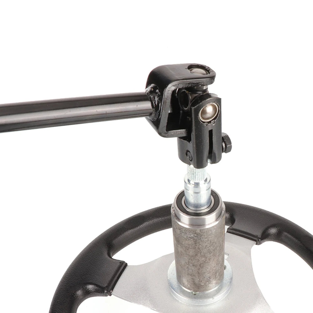 320mm/420mm Front Steering Gear Rack Pinion 30T Adjustable Shaft Tie Rod Kit For 110cc 125cc Quad Go Kart Golf UTV Buggy ATV