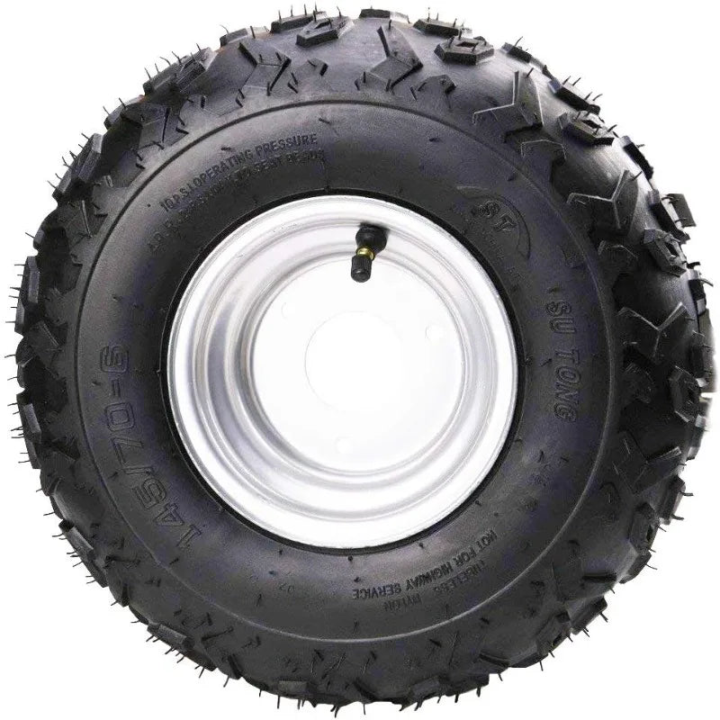 4PCS 145/70-6 Tires With 6 inch Wheels Rims for ATV Go Kart